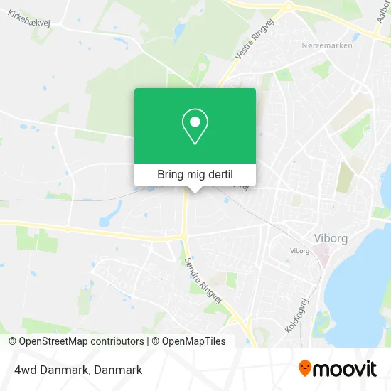 4wd Danmark kort