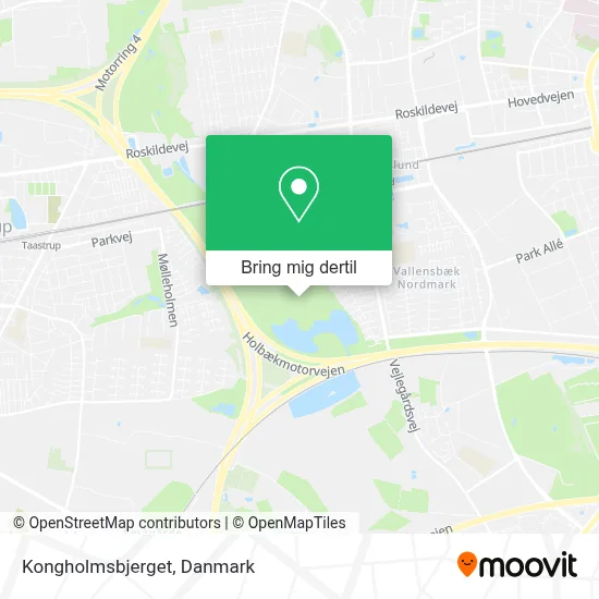 Kongholmsbjerget kort