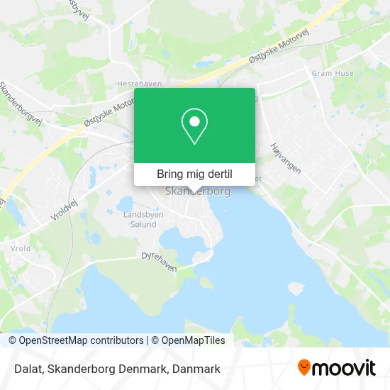 Dalat, Skanderborg Denmark kort