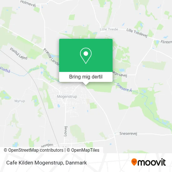 Cafe Kilden Mogenstrup kort