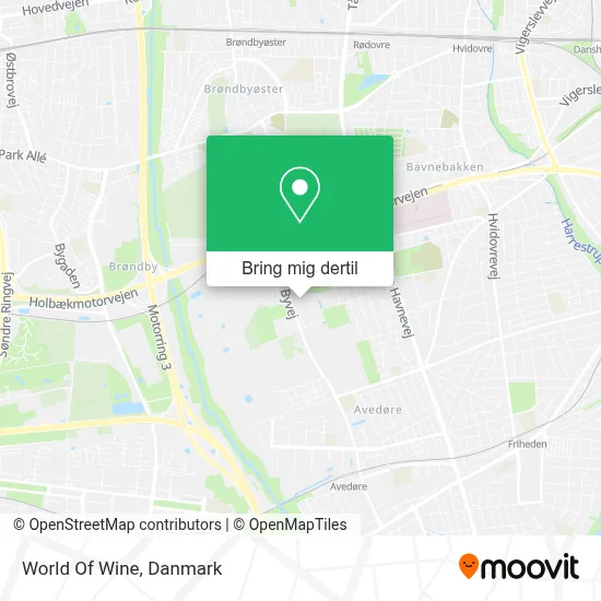 World Of Wine kort