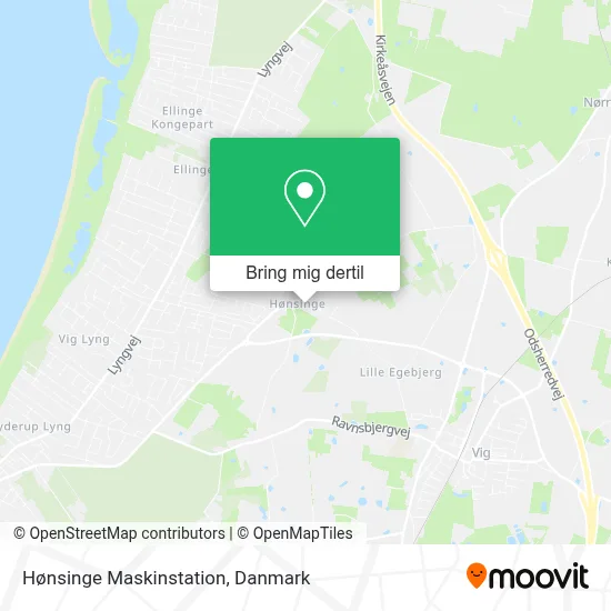 Hønsinge Maskinstation kort