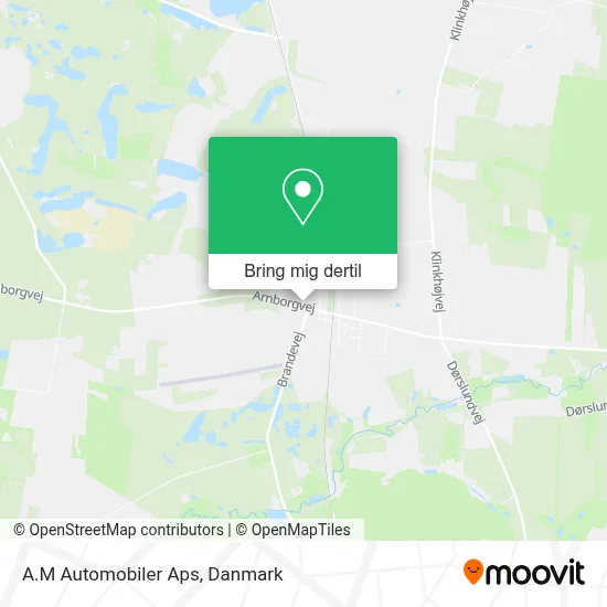 A.M Automobiler Aps kort