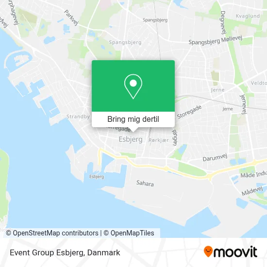 Event Group Esbjerg kort