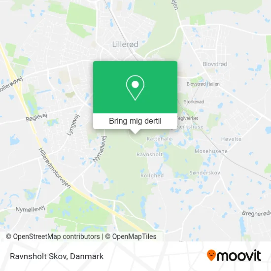 Ravnsholt Skov kort