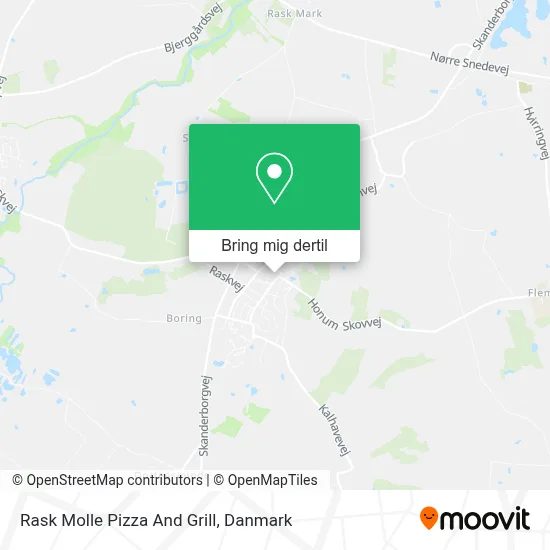 Rask Molle Pizza And Grill kort