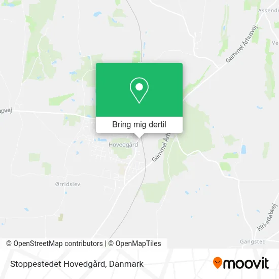 Stoppestedet Hovedgård kort