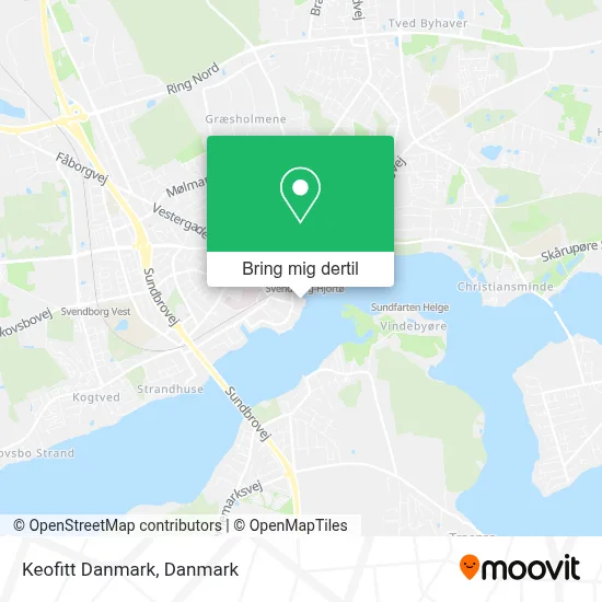 Keofitt Danmark kort