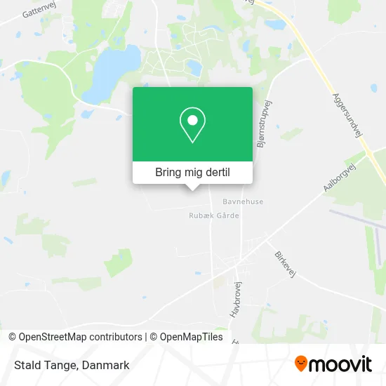 Stald Tange kort