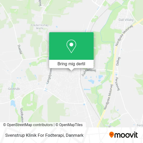 Svenstrup Klinik For Fodterapi kort
