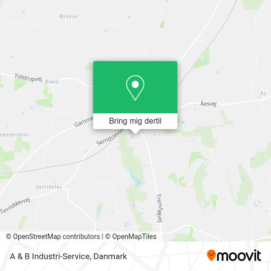 A & B Industri-Service kort