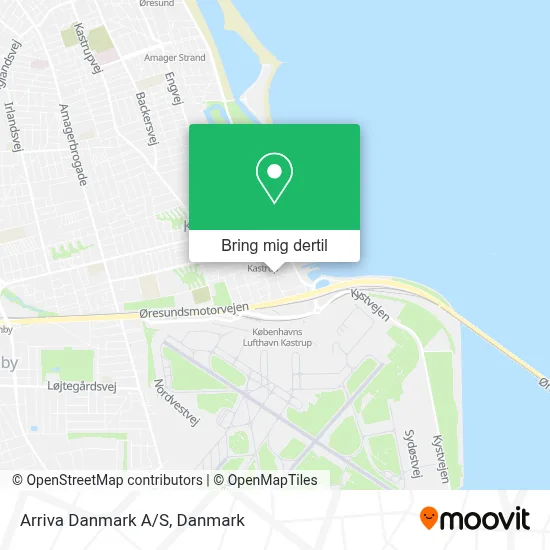 Arriva Danmark A/S kort