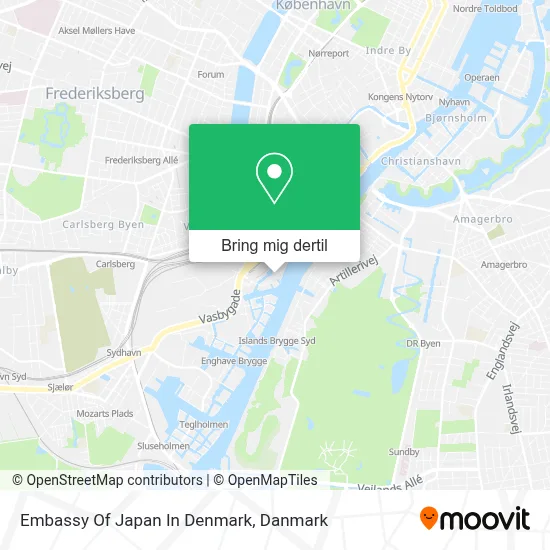Embassy Of Japan In Denmark kort