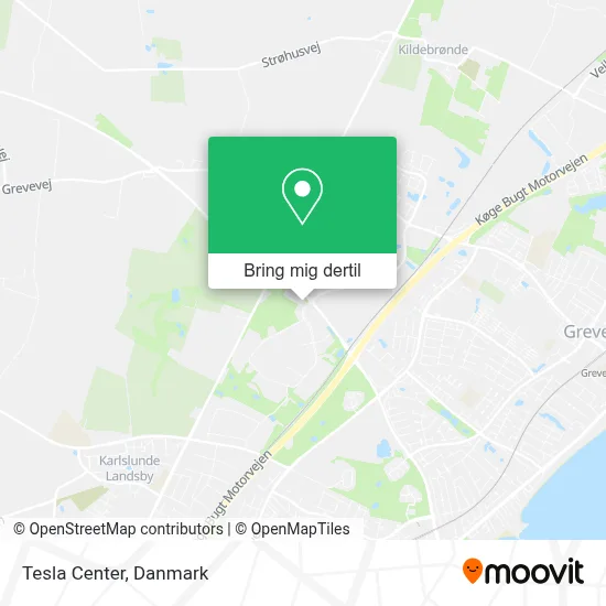 Tesla Center kort