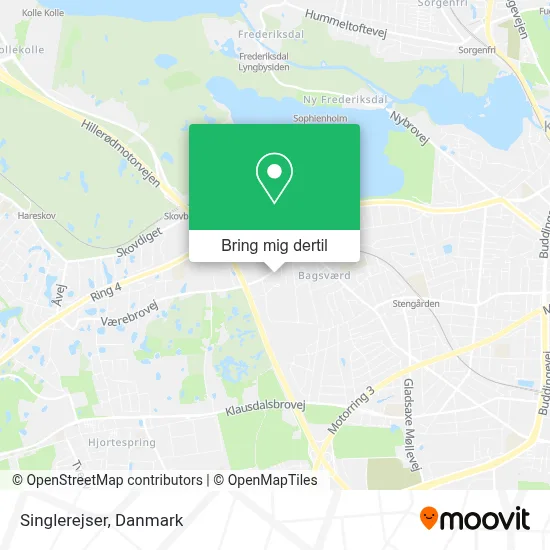 Singlerejser kort