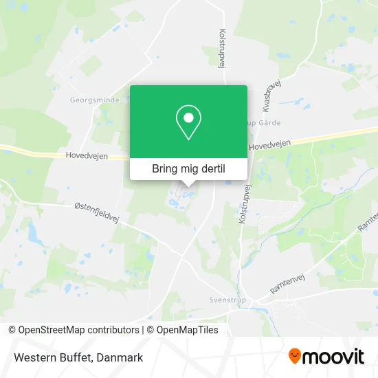 Western Buffet kort