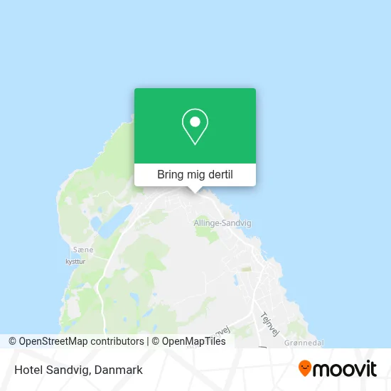 Hotel Sandvig kort
