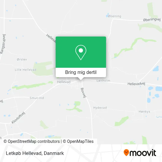 Letkøb Hellevad kort