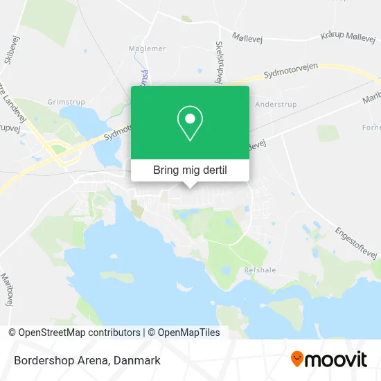 Bordershop Arena kort