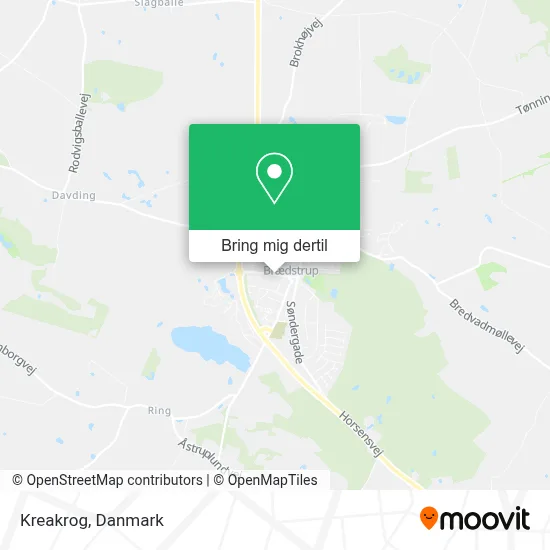 Kreakrog kort