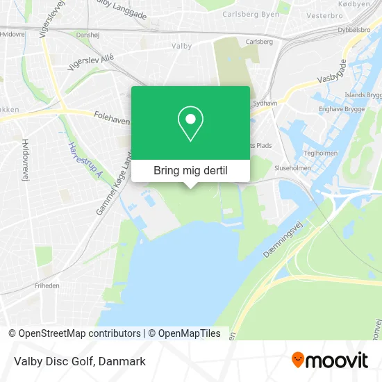 Valby Disc Golf kort