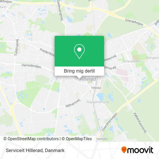 Serviceit Hillerød kort