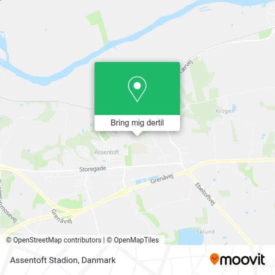 Assentoft Stadion kort