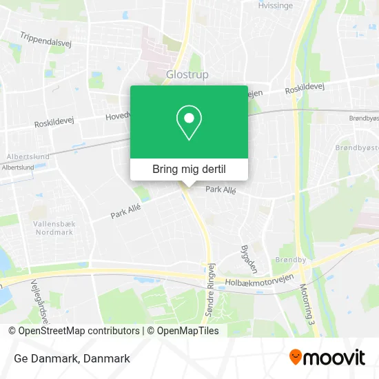 Ge Danmark kort