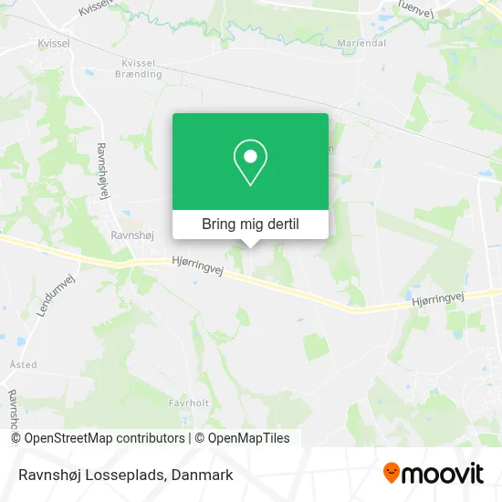Ravnshøj Losseplads kort