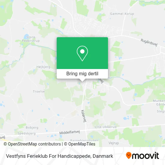 Vestfyns Ferieklub For Handicappede kort