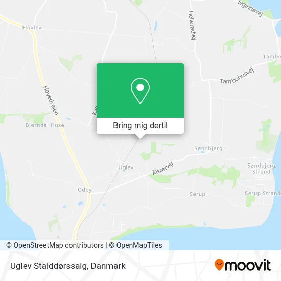 Uglev Stalddørssalg kort