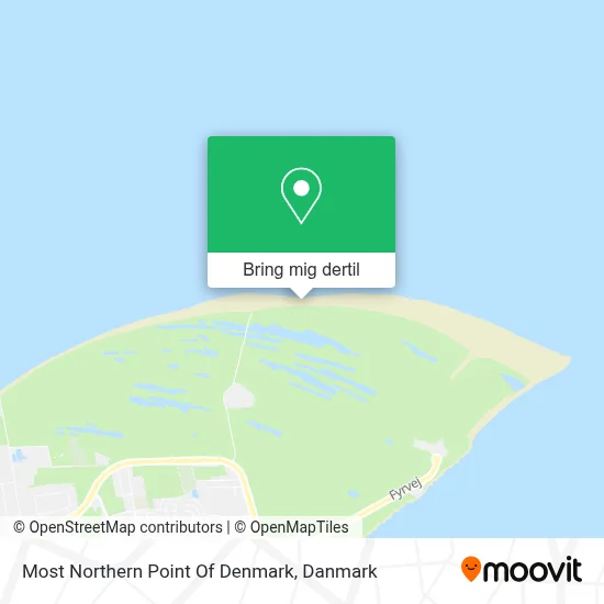 Most Northern Point Of Denmark kort