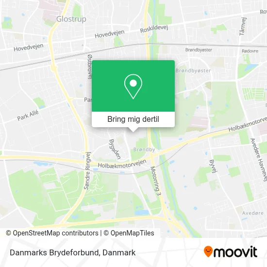 Danmarks Brydeforbund kort