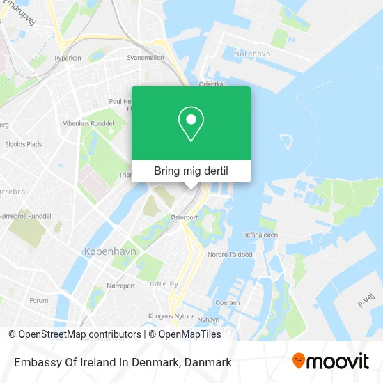 Embassy Of Ireland In Denmark kort