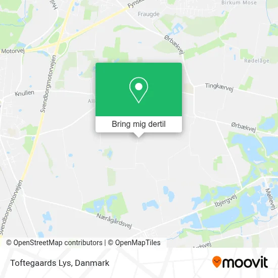 Toftegaards Lys kort
