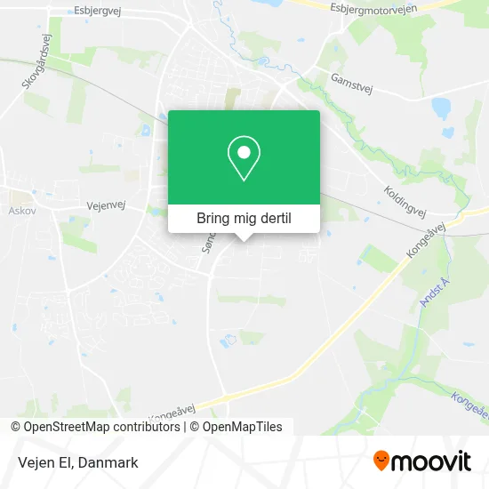Vejen El kort