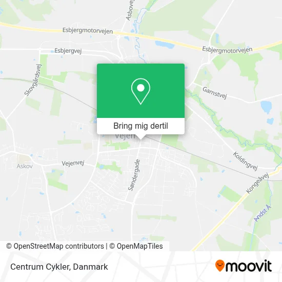 Centrum Cykler kort