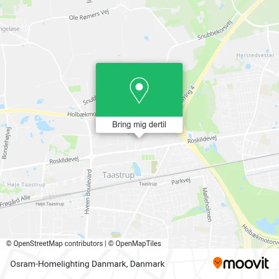 Osram-Homelighting Danmark kort