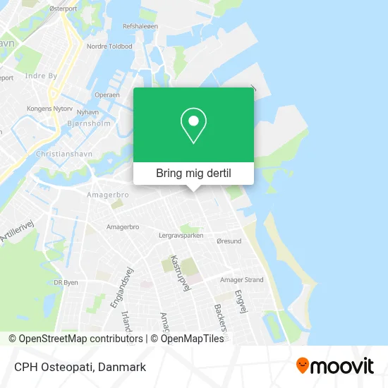 CPH Osteopati kort