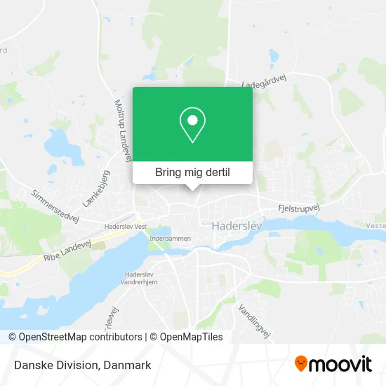 Danske Division kort