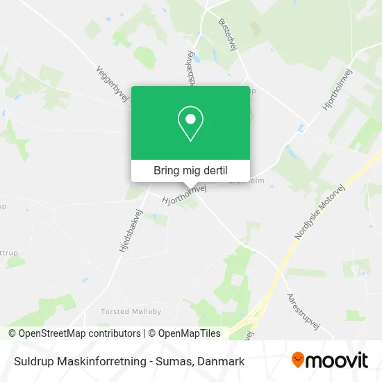 Suldrup Maskinforretning - Sumas kort