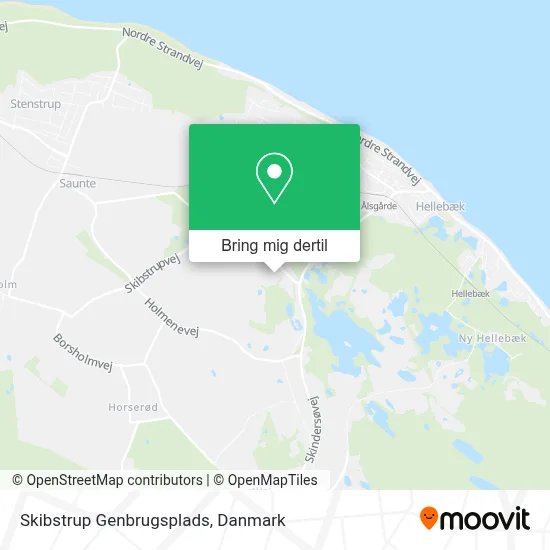 Skibstrup Genbrugsplads kort
