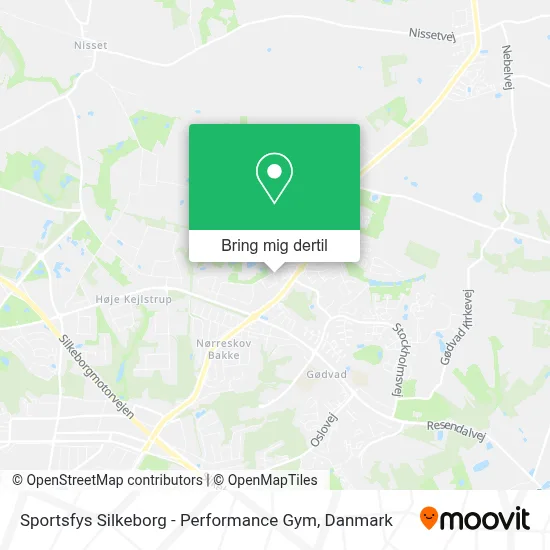 Sportsfys Silkeborg - Performance Gym kort