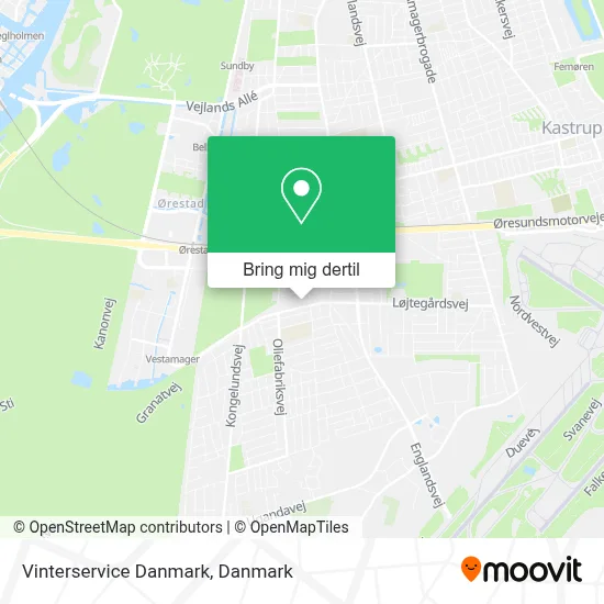 Vinterservice Danmark kort