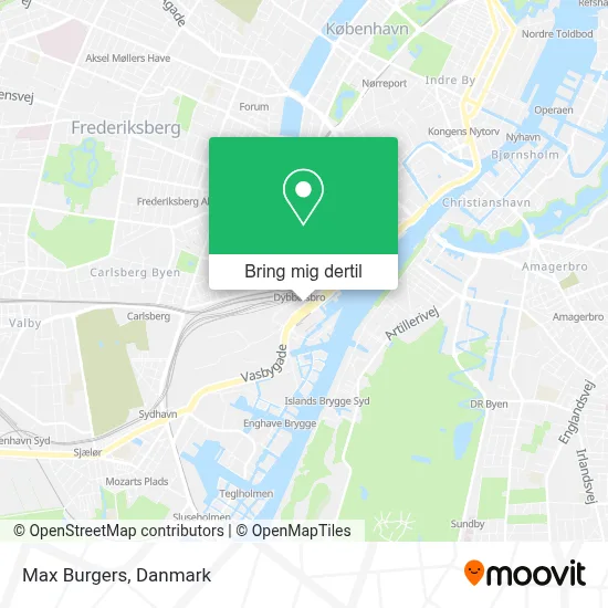 Max Burgers kort