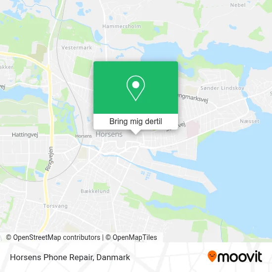 Horsens Phone Repair kort