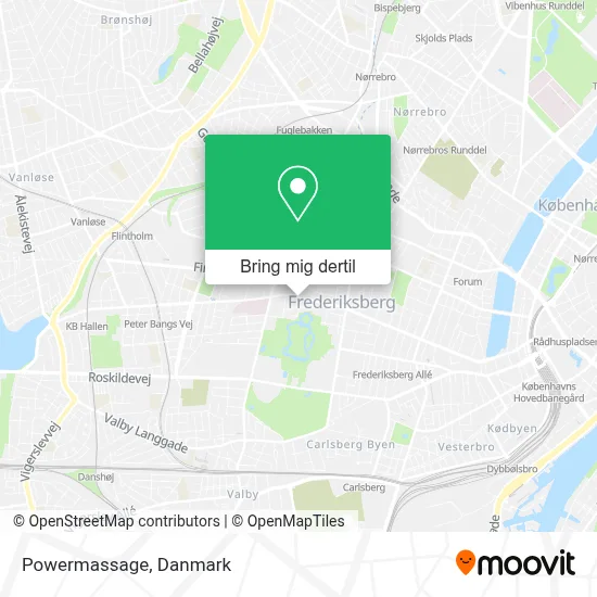 Powermassage kort