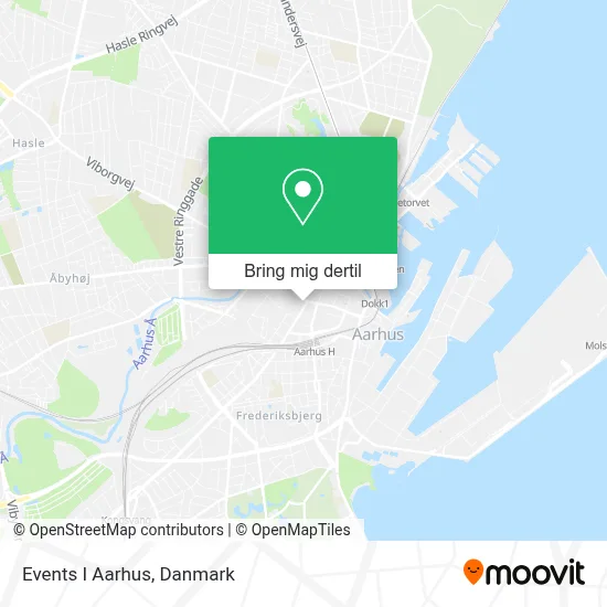 Events I Aarhus kort
