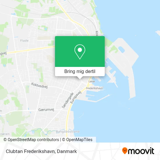 Clubtan Frederikshavn kort