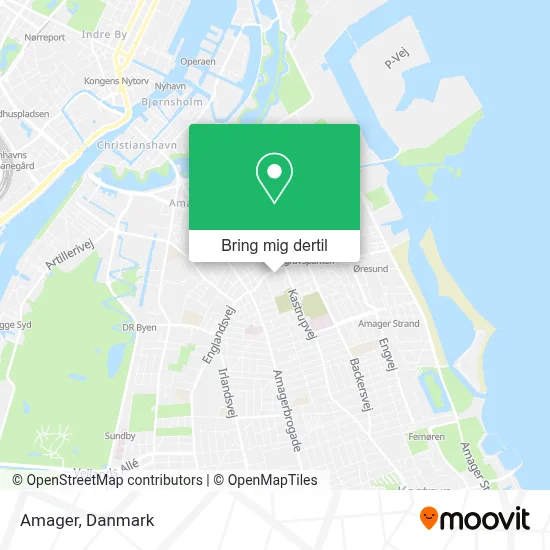 Amager kort